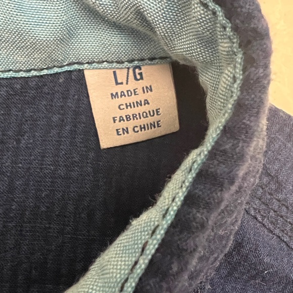 Tommy Bahama Blue Hu-La-La Short Sleeve Hawaiian Shirt Button Up - size L - Picture 7 of 11